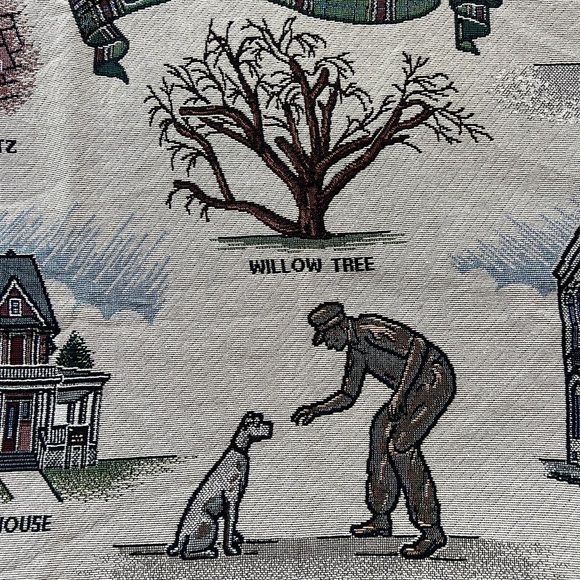 Vintage tapestry throw blanket - Picture 4 of 10